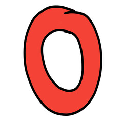 alphabet letter o png file transparent background element cartoon  © DLC