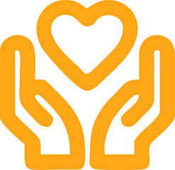 Hands holding heart | Affection | love | Sharing | Caring