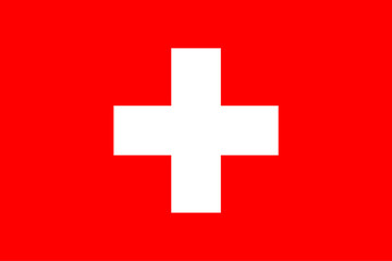 Switzerland flag official icon - obrazy, fototapety, plakaty