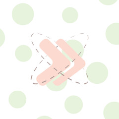 Simple Pink Forward Button Icon. For multimedia and entertainment, for web site design, app, user interfaces. Vector illustration flat design