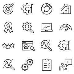 Management Icons vector design