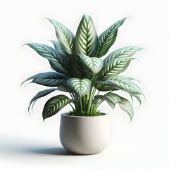 Dieffenbachia amoena, decorative leaves, houseplant, shade plant, hojas decorativas, plantas de interior, plantas de sombra.