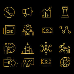 business and Marketing Icons vector design