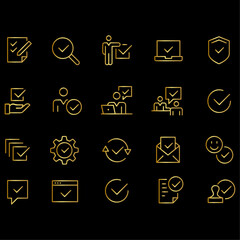 Approve Icons vector design