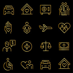  Insurance Icons vector design