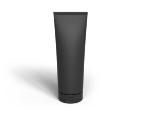 블랙 빈 용기 목업 Blank Black Tube Mock up