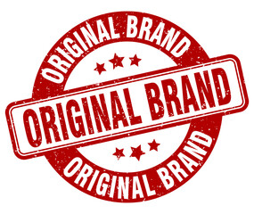 original brand stamp. original brand label. round grunge sign