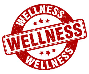 wellness stamp. wellness label. round grunge sign