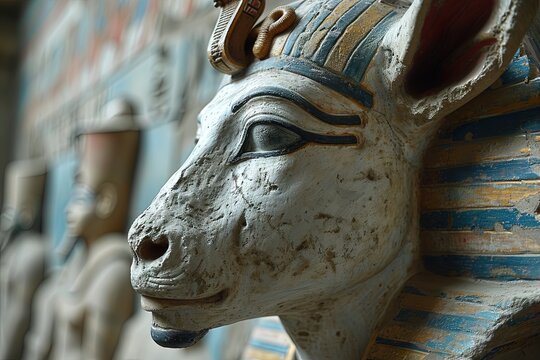 Hathor: The Celestial Cow A benevolent goddess of love and music, Hathor nurses the dead and brings harmony to the world ancient egypt