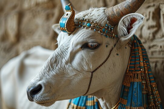Hathor: The Celestial Cow A benevolent goddess of love and music, Hathor nurses the dead and brings harmony to the world ancient egypt