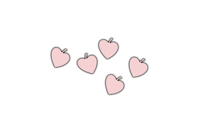 pink butterfly on white