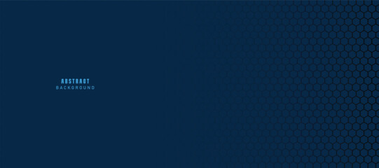 Blue futuristic hexagon abstract background