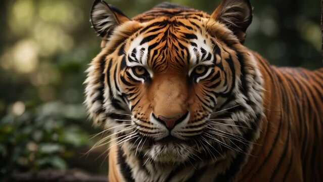 close up of tiger in the wild
