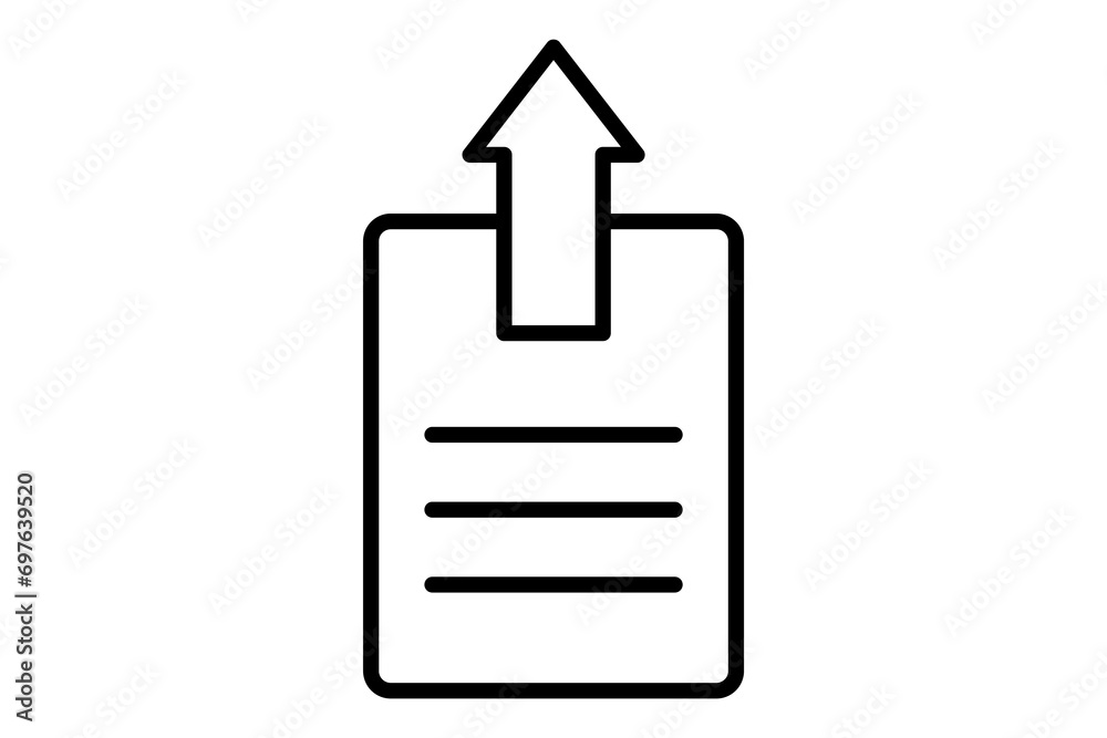 Poster upload document icon. icon related to basic web and ui. suitable for web site, app, user interfaces,