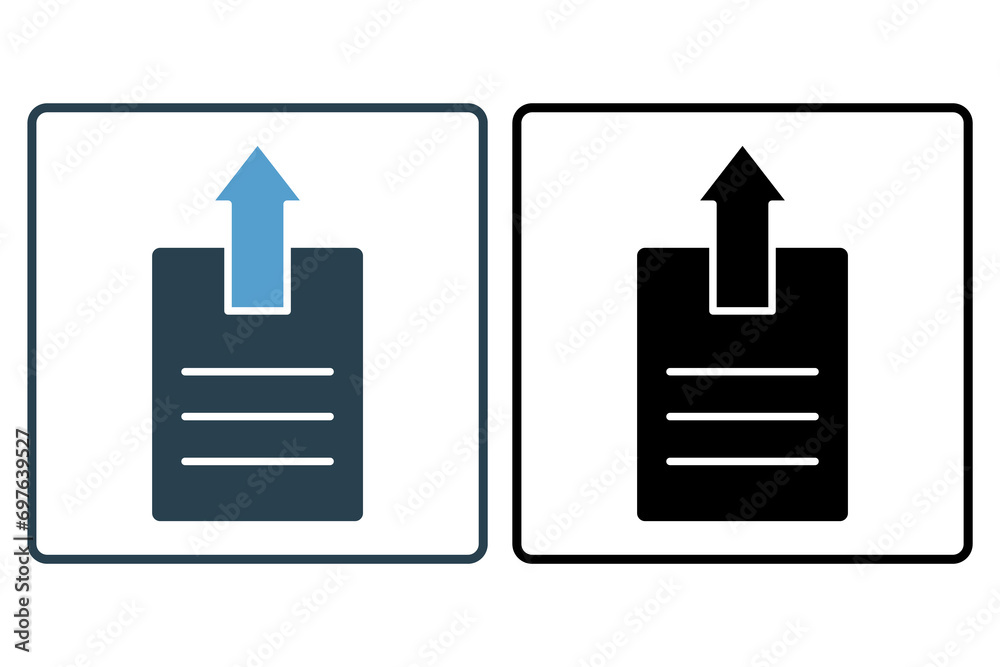 Poster upload document icon. icon related to basic web and ui. suitable for web site, app, user interfaces,