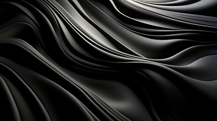 Fototapeta premium A striking abstract design in contrasting black and white, evoking a sense of depth and simplicity in its monochromatic palette