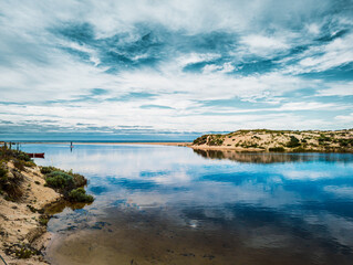 Man Paddling in the Margaret River, WA