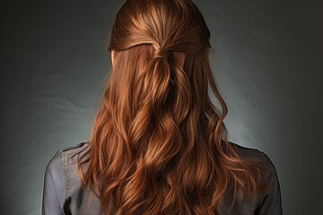 Naklejka premium view of womens hairstyles seen from behind professional photography
