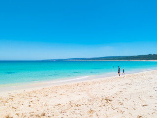 Blue Skies, White Sand, and the Crystal Clear Waters of Hamelin Bay  