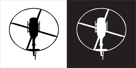 Illustration vector graphics of aircraft identification icon