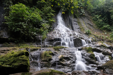 View of Goa Giri Campuhan waterfall. Nyanglan, Bali, Indonesia.