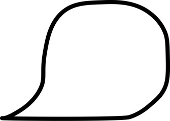 Speech Bubble Simple Outline Icon. Suitable for books, stores, shops. Editable stroke in minimalistic outline style. Symbol for design