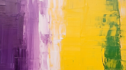 Obraz premium Closeup of abstract rough bright purple yellow painting texture, with oil brushstroke, pallet knife paint on canvas, seamless pattern, copy paste area for texture