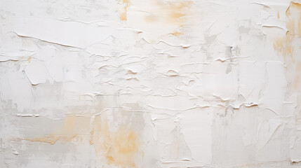 Closeup of abstract rough bright yellow white painting texture, with oil brushstroke, pallet knife paint on canvas, seamless pattern