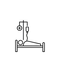 hospital icon, vector best line icon.