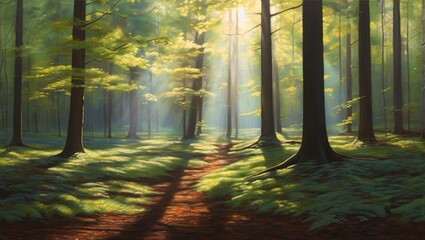 forest with sunlight
