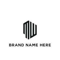 MW logo. M W design. White MW letter. MW, M W letter logo design. Initial letter MW linked circle uppercase monogram logo. M W letter logo vector design.	
