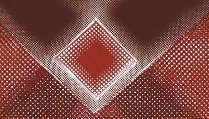 checkered rhombus half tone pattern vector frame red abstract background chequered particles subtle...