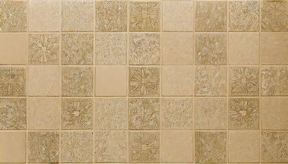 beige ceramic wall and floor tiles mosaic abstract background design geometric wallpaper texture decoration bedroom