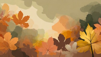 autumn themed background abstract and artistic fall overlay