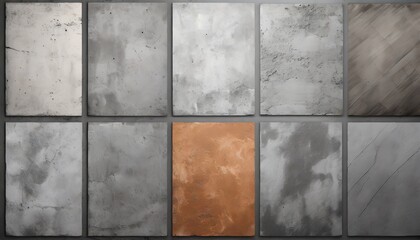 grunge cement textures vector colection concrete wall background vector illustration