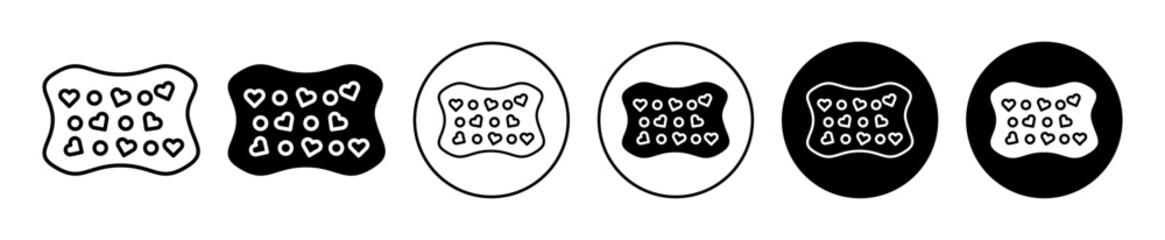 Obraz premium Baby orthopedic pillow icon. infant kids or toddler child comfortable soft neck pillow to make body position correct or right symbol. medical baby orthopedic pillow bed mattress headrest cushion set