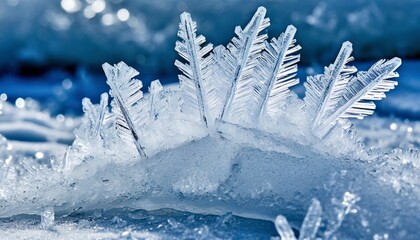closeup of ice crystals