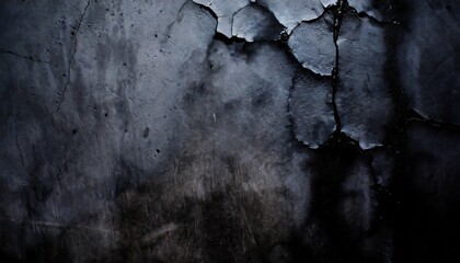 black wall background cement or stone concrete texture as a concept of horror and halloween