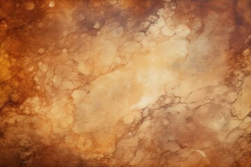 Vintage marbled texture on brown background paper with an old grunge border design. Generative AI