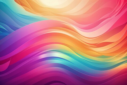Gradient wavy fluid background, created by ai generated