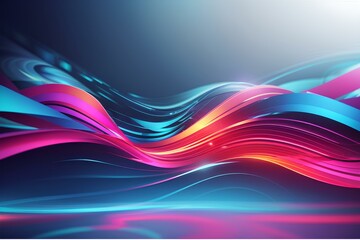 Fototapeta premium Gradient wavy fluid background, created by ai generated