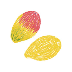 mango illustration pastel © Bester