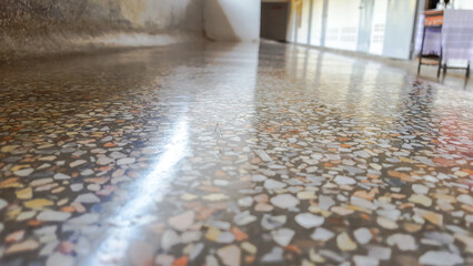 Close up terrazzo floor texture