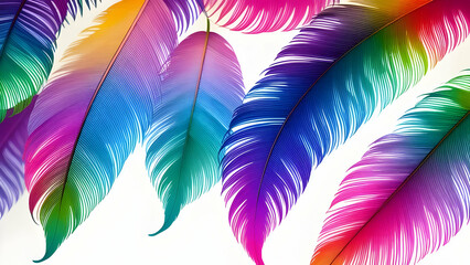 colourful feathers background