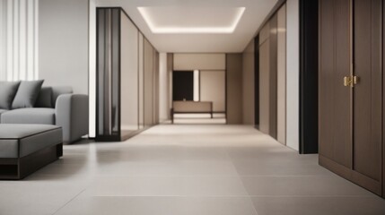 Fototapeta premium Minimalist style modern architectural interior background