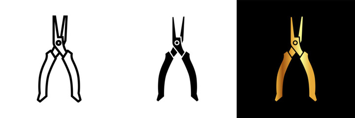 A versatile icon representing fishing pliers, ideal for websites, apps, or designs related to fishing, angling, and outdoor adventures.