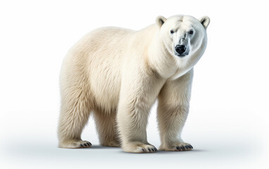 Fototapeta premium Image of polar bear isolated on white background