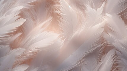 White color soft feathers background - obrazy, fototapety, plakaty