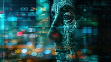 Hundred dollar bill is combined with bright graphs depicting the volatility of the market for major cryptocurrencies. Relationship between global finance and the digital revolution.