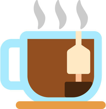 vectorized tea, tea sticker, vector sticker, emoji sticker, beverage vector emoji